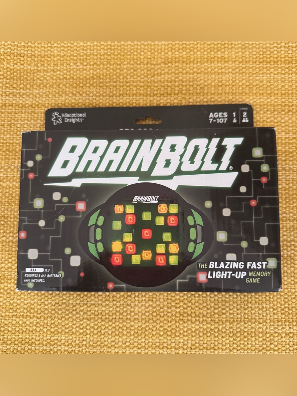 NEW, Educational Insights, BrainBolt Hand Held Memory Game
Ages 7-107